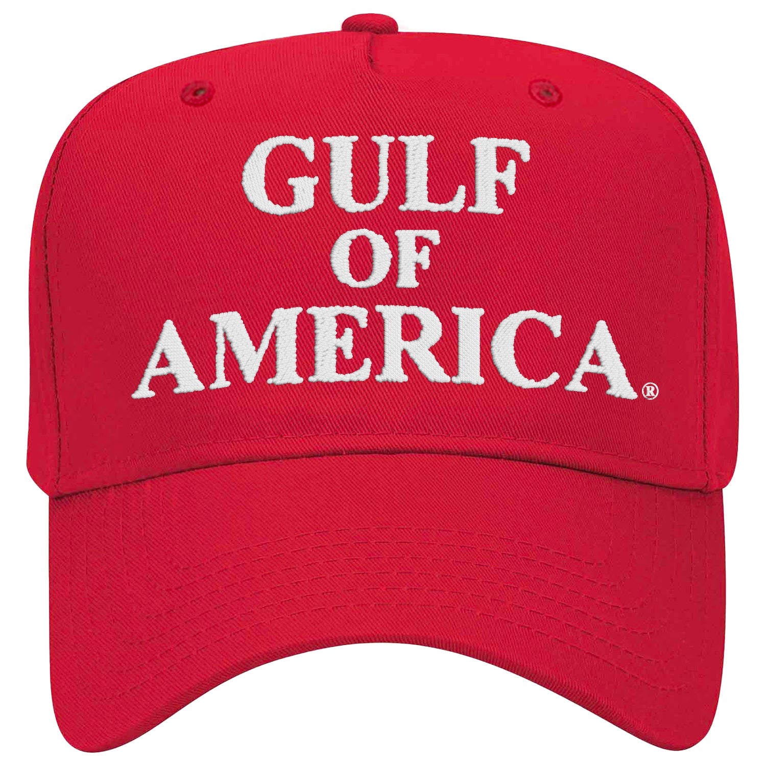 Gulf of America Baseball Hat - USA Ball Cap - One Size Fits Most Adjustable - Red - Gulf of America®